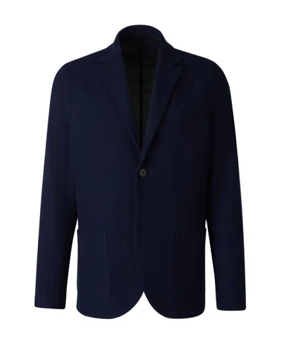 Harris Wharf London Long-sleeved Suit Coat In Navy Blue