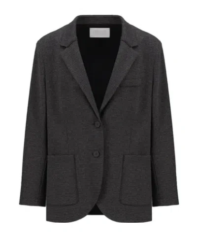 Harris Wharf London Long-sleeved Suit Coat In Black