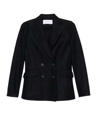 Harris Wharf London Long-sleeved Suit Coat In Black