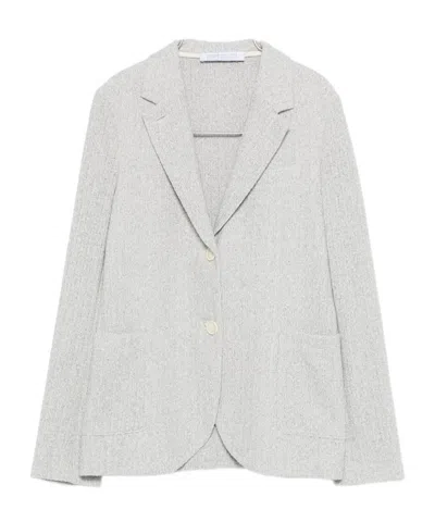 Harris Wharf London Long-sleeved Suit Jacket In Gray