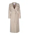 Harris Wharf London Women Women Long Trench Scuba In Nude