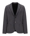 Harris Wharf London Long-sleeved Wool Suit Coat In Black