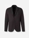 Harris Wharf London Houndstooth Single-breasted Blazer In Gray
