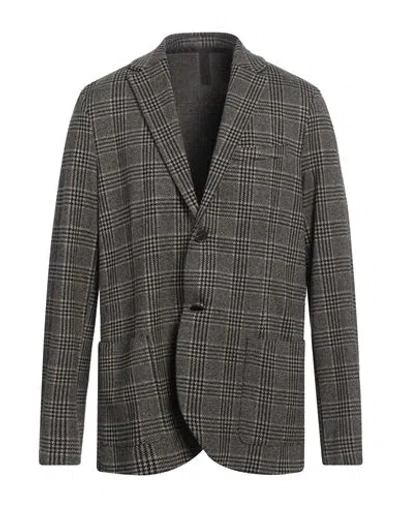 Harris Wharf London Man Blazer Black Size 44 Cotton, Viscose, Polyester, Elastane