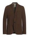 Harris Wharf London Man Blazer Brown Size 40 Cotton, Polyester