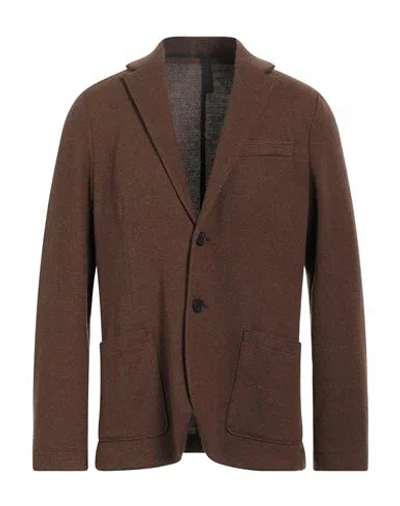 Harris Wharf London Man Blazer Brown Size 42 Wool, Cotton