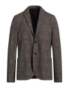 Harris Wharf London Man Blazer Brown Size 44 Virgin Wool In Brown
