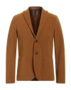 Harris Wharf London Man Blazer Camel Size 40 Polyester, Elastane In Beige
