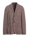 Harris Wharf London Man Blazer Chocolate Brown Size 44 Virgin Wool