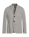 Harris Wharf London Man Blazer Grey Size 40 Wool, Cotton In Gray