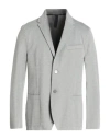 Harris Wharf London Man Blazer Grey Size 46 Cotton, Polyamide, Elastane, Polyester, Polyurethane