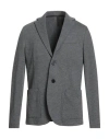 Harris Wharf London Man Blazer Grey Size 46 Cotton, Wool, Polyester In Gray