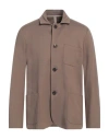 Harris Wharf London Man Blazer Khaki Size 40 Cotton In Beige