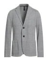 Harris Wharf London Man Blazer Light Grey Size 44 Wool, Cotton In Gray