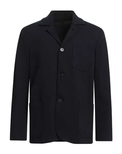 Harris Wharf London Man Blazer Midnight Blue Size 42 Cotton