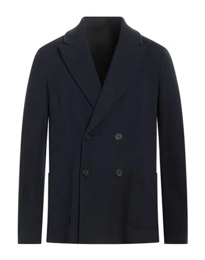 Harris Wharf London Man Blazer Midnight Blue Size 44 Tencel, Polyamide, Cotton, Elastane