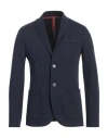 Harris Wharf London Man Blazer Midnight Blue Size 46 Cotton, Polyamide, Elastane, Polyester, Polyure In Blue
