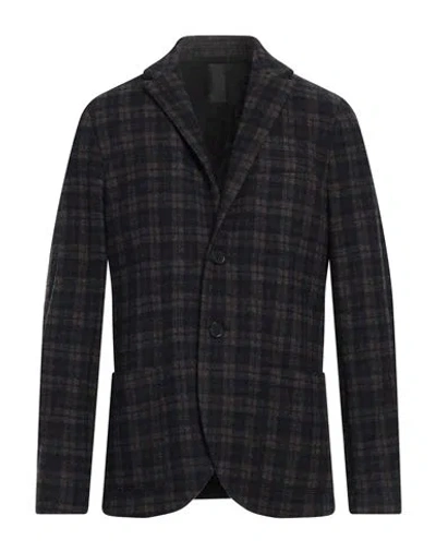 Harris Wharf London Man Blazer Midnight Blue Size 46 Virgin Wool