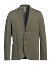 Harris Wharf London Man Blazer Military Green Size 38 Cotton, Polyester