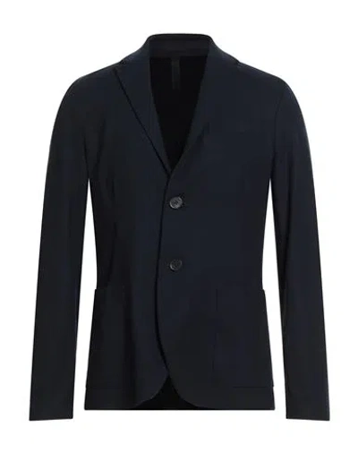 Harris Wharf London Man Blazer Navy Size 40 Cashmere, Elastane In Blue