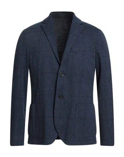 Harris Wharf London Man Blazer Navy Size 44 Wool, Cotton In Blue