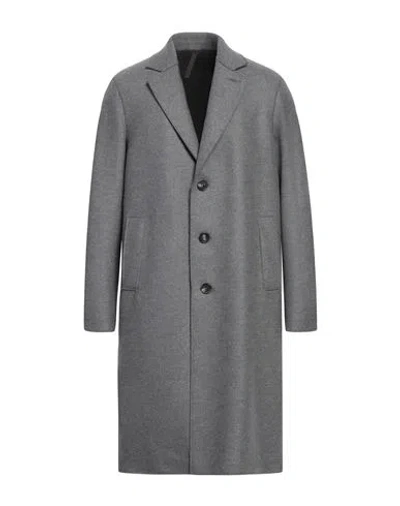 Harris Wharf London Man Coat Grey Size 40 Virgin Wool, Polyester