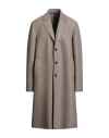 Harris Wharf London Man Coat Light Brown Size 46 Virgin Wool, Polyester In Neutral