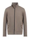 Harris Wharf London Zip-up Shirt Jacket In Beige