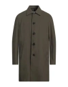 Harris Wharf London Man Overcoat & Trench Coat Military Green Size 38 Polyester