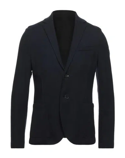 Harris Wharf London Man Suit Jacket Midnight Blue Size 38 Virgin Wool