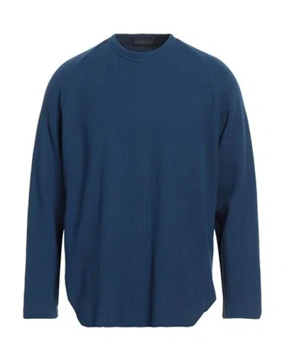 Harris Wharf London Man Sweater Blue Size 40 Cotton, Elastane