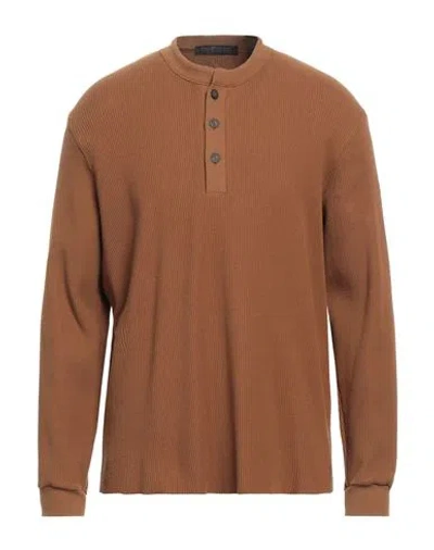 Harris Wharf London Man Sweater Camel Size 38 Cotton, Elastane In Beige