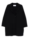 Harris Wharf London Wool Fabric Long Sleeves Coats With Notched Lapels In Blue