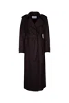 Harris Wharf London Coats In Navy Blue