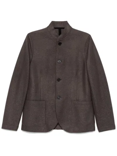 Harris Wharf London Nehru Jacket In Grey