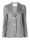 Harris Wharf London Light Grey Single-breasted Cotton Jacket In Grey