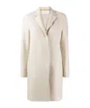 Harris Wharf London Notched Lapel Coat In Nude