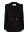 Harris Wharf London Notched-collar Double-breasted Jacket In Black