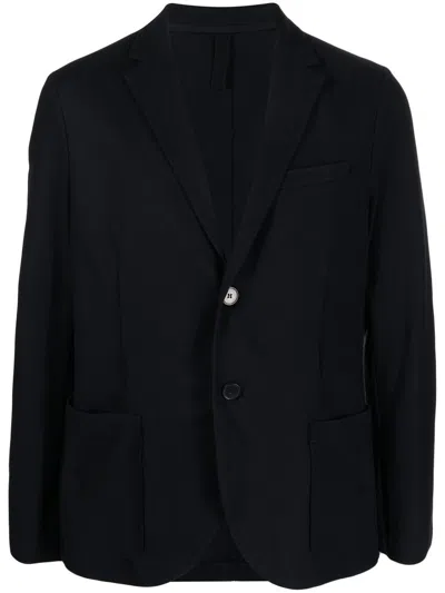 Harris Wharf London Notched-lapels Single-breasted Blazer In Blue