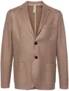 Harris Wharf London Notched-lapels Single-breasted Blazer In Neutrals