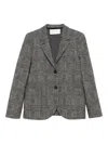 Harris Wharf London One Breasted Jacket In Gray