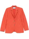 Harris Wharf London Blazer Jacket In Cotton Blend In Red