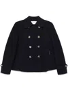 Harris Wharf London Spread-collar Jacket In Blue