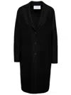 Harris Wharf London Overcoat In Black