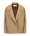 Harris Wharf London Oversized Boxy Jacket Pressed Wool In Brown