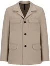 Harris Wharf London Patch Pocket Blazer In Oat