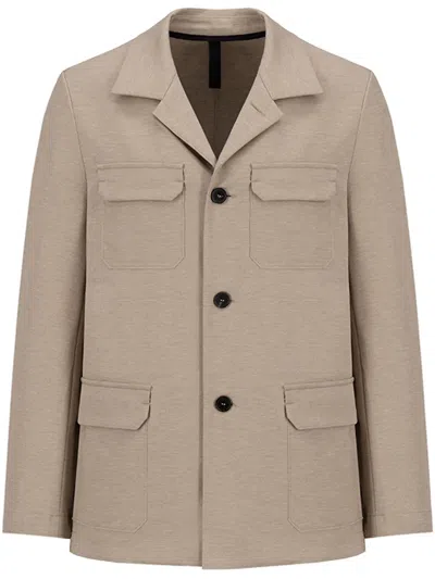 Harris Wharf London Patch Pocket Blazer In Oat