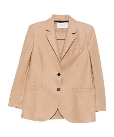 HARRIS WHARF LONDON PATCH-POCKET BUTTONED BLAZER