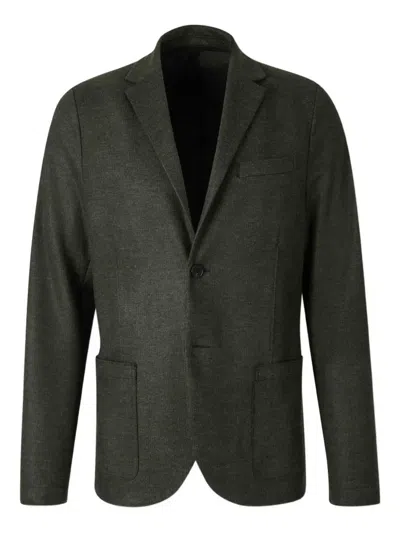 HARRIS WHARF LONDON PATCH-POCKET SINGLE-BUTTON BLAZER