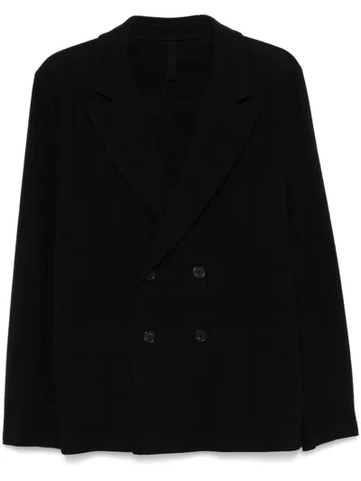 Harris Wharf London Peak-lapel Blazer In Black